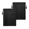2 Pcs Soft Silk Wig Bags Large Satin Hair Packaging