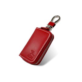 Arnold Palmer Arnold Palmer Cowhide Leather Smart Key Case for Men Gift 4AP3284 Red(RD)