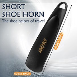 NINEMAX Plastic Shoe Horn: 7.5 Inch Travel Shoehorn Small,Short Shoe Horns,Portable Shoehorns for Men Women Seniors (Pack 1)