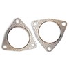 nodteem Pack-2 Automobile Exhaust Pipe Interface Gasket, 2.99"/76mm ID Three-hole