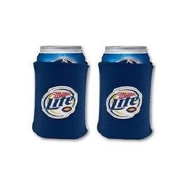 Miller Lite Beer Can Insulated Hugger Coolie Cover | Here's To Ballpark Original | Set of Two (2)