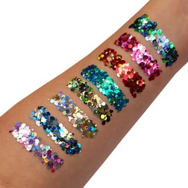 Mystic Chunky Glitter by Moon Glitter - Valentines - Cosmetic Festival Makeup Glitter for Face, Body, Nails, Hair, Lips - 3g