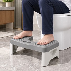 Comfort Toilet Stool for Adult Kids Pregnant Women, Squatting Aid Footstool