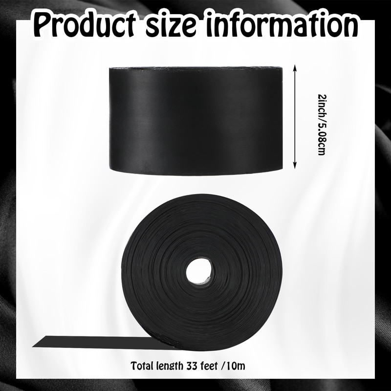 Sacubee 2 Inch Heat Shrink Tape Electrical Roll Black Shrink