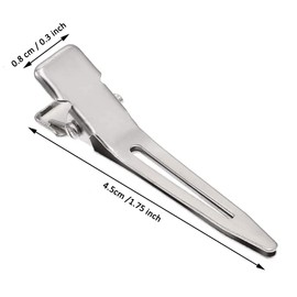 Wendergo 50 Pcs Hair Clips for Curls, 1.75 Inch Silver Metal Hair Clips, Hair Pins Curl Section Clips Makeup Hair Clips for Hair Extensions DIY Hair Accessories