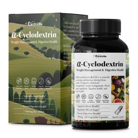 Earthville Alpha CD Alphacyclodextrin Fat Carbohydrate Vegetable Absorption 120 Capsules / 어스빌 알파CD 알파시클로덱스트린 지방 탄수화물 식물성 흡착 120캡슐