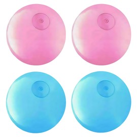 Bubble Ball, Set of Four 50 cm Inflatable Balls for Outdoor Fun, Blue and Pink Colors, Ideal for Parties, Family Gatherings, and Community Events
