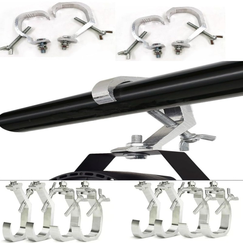 Naisfei 6 Pcs Stage Lighting Clamps, Stage Light Clamp Heavy