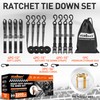 HORUSDY Ratchet Straps Heavy Duty, Tie Down Straps Ratchet Set,