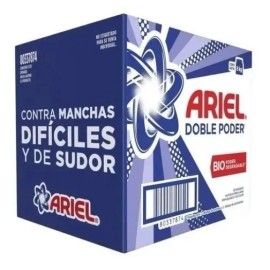 Detergente para ropa en polvo Ariel Doble Poder antibacterial bolsa 8 kg