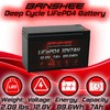 Banshee 12V 7Ah LiFePO4 Battery Compatible with CP1290 (2-Pack), Lightweight,
