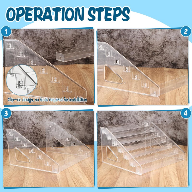 DANHMAO 4'' Stickers Display Stand Acrylic Sticker Display Stand Sticker