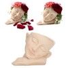 Face Flower Pot Sleeping Girl High Density Resin Drainage Hole
