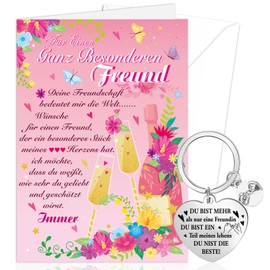 DPKOW Friends Greeting Card, Girlfriend Gifts Gifts for Women, Best Friend Gifts