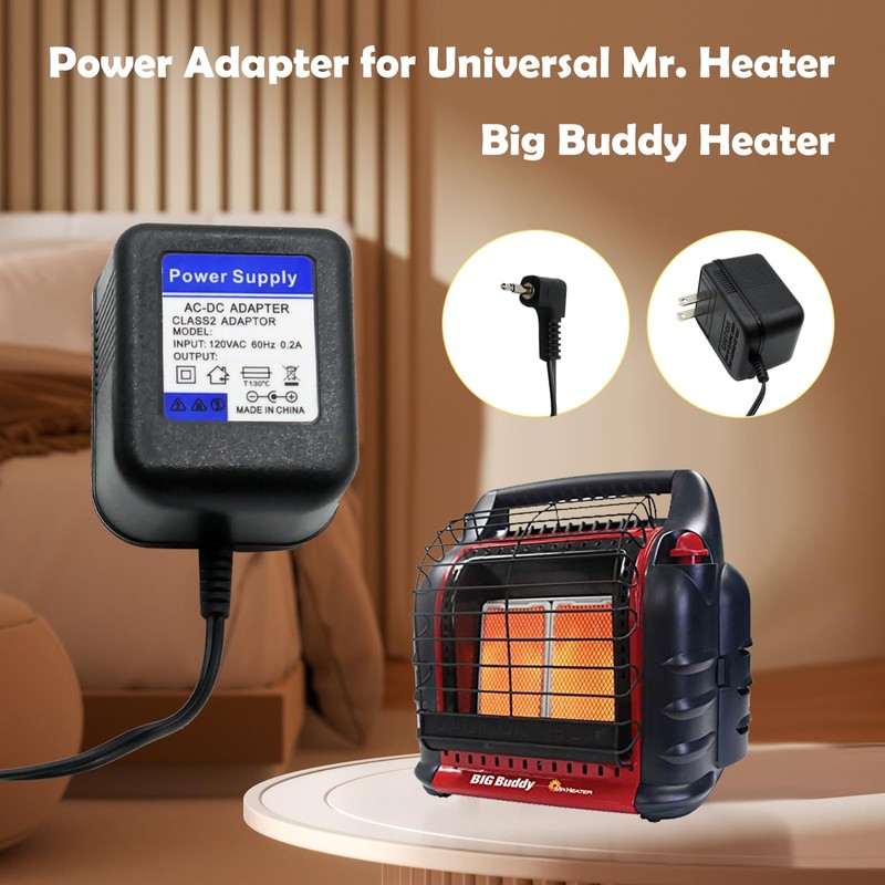 SMSZQR 6V Power Adapter for Mr. Heater Big Buddy Accessories