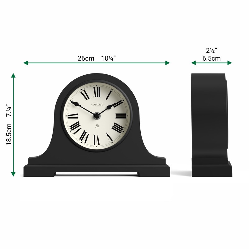 NEWGATE Clocks® Broadway mantel clock | Classic Napoleon’s hat design