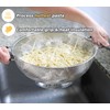 5 Qt Colander 18/8 Stainless Steel Colander Silicone Handle Easy