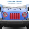 PDKLIN for Jeep JK Front Grille Inserts & Headlight Cover