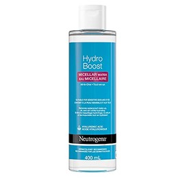 Neutrogena Hydro Boost Micellar Water, suitable for sensitive skin and eyes, Removes Make-up, oil and dirt, with Hyaluronic acid, 400 mL