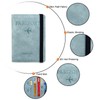 PORRASSO Passport Holder Travel Wallet RFID Blocking Card Case PU