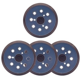 4 Pack 5 Inch 8 Holes Sander Pad for Makita, 5" Hook and Loop Sander Replacement Pads for Makita BO5010, BO5030K, BO5031K Compatible with DeWalt D26451,D26453, Porter Cable 382