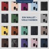 VON HEESEN Slim Wallet with RFID Protection, Card Case for