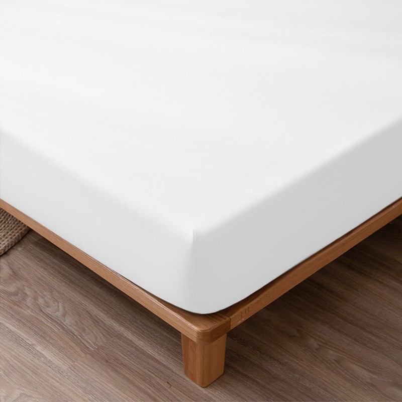 NAFAY LIVING Fitted sheet-Plain Dyed Ultra Soft Microfiber Bedding Sheet