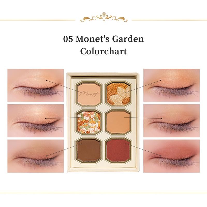 MilleFee Monet's Painting Eyeshadow Palette Makeup Cosmetics - Color: 06
