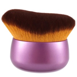 NUANJUYU Extra Wide 75mm Body Kabuki Brush - For Flawless Self Tanner, Leg Makeup & Bronzer Blend, Face & Back Applicator,Wet/Dry Use. (Purple)