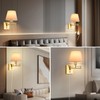 Affsure Bedside Wall Mount Light with Dimmable Switch, Swing Arm