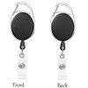 MaIelasd Retractable Badge Holder with Clasp and Clip for Id