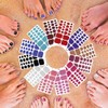 22Tip Pegatinas Brillantes para Uñas de los Pies