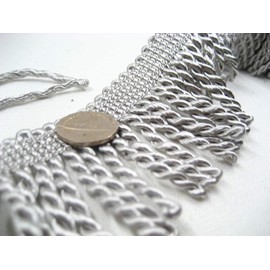 2ms of 6cm Width Wine Fringe Tassel Trim Upholstery Curtain lamp Trimmings Bag Costum Trims (Grey)