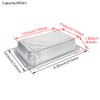 Othmro Rectangular Containers 850ml 75PCS,Disposable Aluminum Foil Pan Take Out