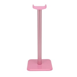 Soraz Soporte para Auriculares, Barra de Metal de Base Ancha, Soporte Antideslizante para Auriculares de Cualquier Tamaño (Rosa)