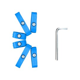 6PCS Car Spark Plug Wire Separator Divider Kit, Car Engine Ignition Wire Separators Holder for 7mm 8mm 9.5mm Wire, Spark Plug Wire Loom Divider Clamp (Blue)