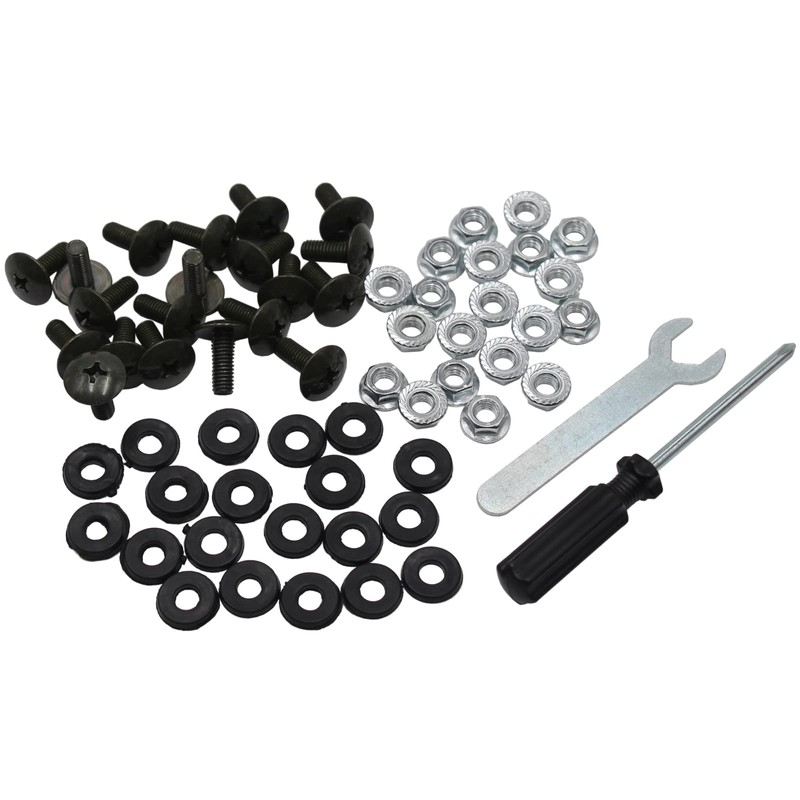 20X 6mm Fairing Plastics Guard Bolts Nuts Set 50cc 70cc