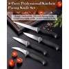 Cook N Home Paring Knife Set 4-Piece, High Carbon Stainless