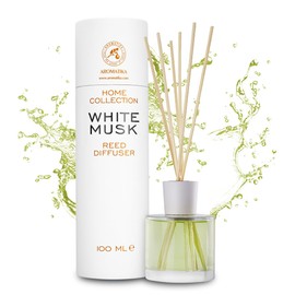 Reed Diffuser White Musk 3.4 Fl Oz - Room Fragrance - Home Fragrance - Air Freshener - Scented Diffuser - Pure Aroma - Gift - Aromatherapy - Spa - Home - Office - Boutique