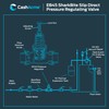 Cash Acme EB45 Pressure Regulating Valve with Disconnect Clip, Direct,