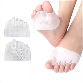 Metatarsal Pads, 6 PCS Breathable Forefoot Cushion Pads Ball of Foot Cushion Sleeves for Relieve Metatarsalgia, Mortons Neuroma, Forefoot Pain