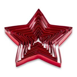 Sur La Table Twinkle Tree 10-Piece Cookie Cutters Set, Red