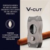 Colibri V-Cut Cigar Cutter - Diamond Pattern - Deep 7