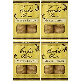 Trader Joe's Meyer Lemon Cookie Thins (Pack Of 2) Pack of 4
