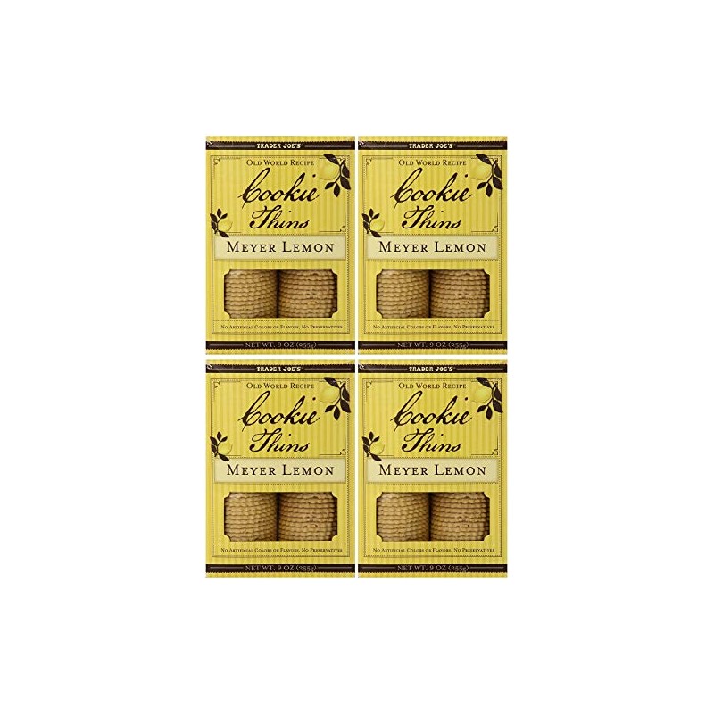 Trader Joe's Meyer Lemon Cookie Thins (Pack Of 2) Pack