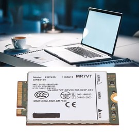 Annadue 4G LTE Network Card, EM7430 DW5816e 4G LTE 300 Mbit/s M.2 WLAN Card Module for Dell Latitude 7280 7285 7290 7389 7390 7480 7490 E7470 Cat6