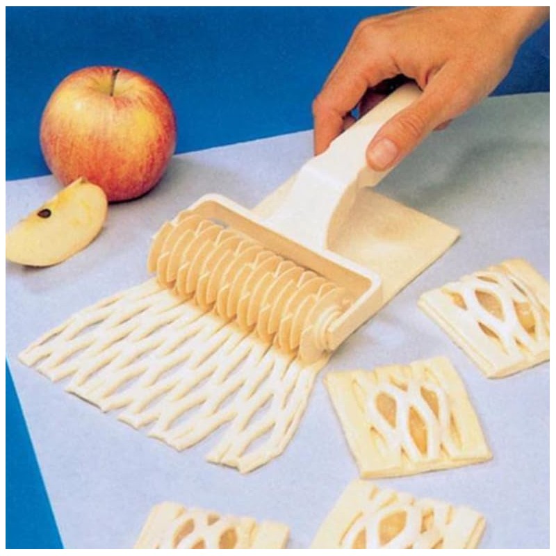 Dough Lattice Craft Roller Cutter Large Baking Tool Cookie Pie