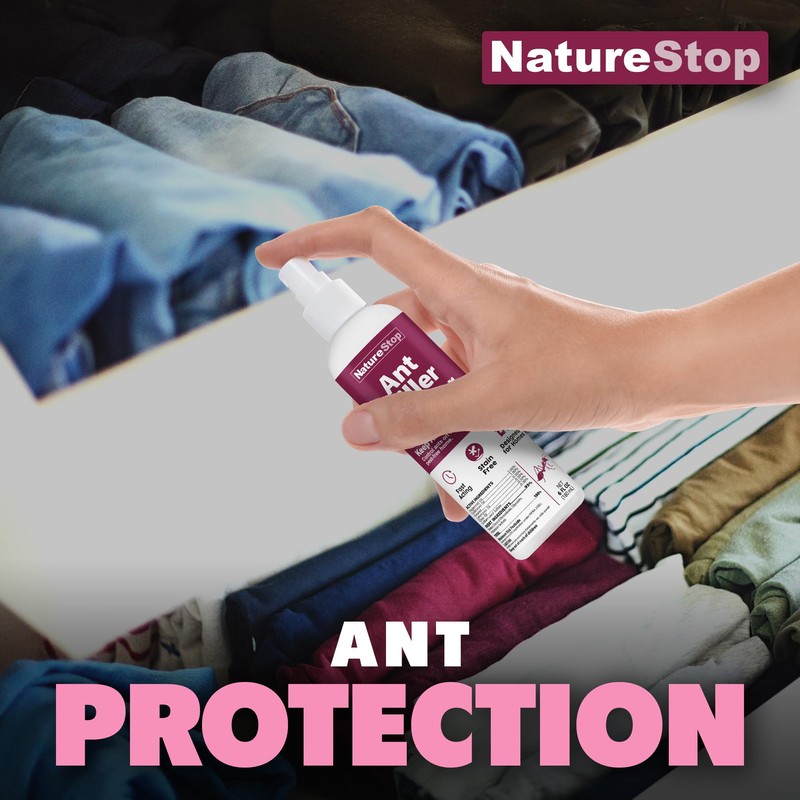 NatureStop Ant Killer Spray for Indoor Use, Fast-Acting Ant Control,