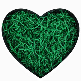 UoeRing Crinkle Cut Paper Shred Filler-4 OZ-Green Shredded Paper for Gift Wrapping Baskets Bag Easter Grass Gift Boxes Filler