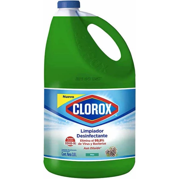 Clorox Limpiador Desinfectante De Pisos Clorox Pino - 3.8 Litros